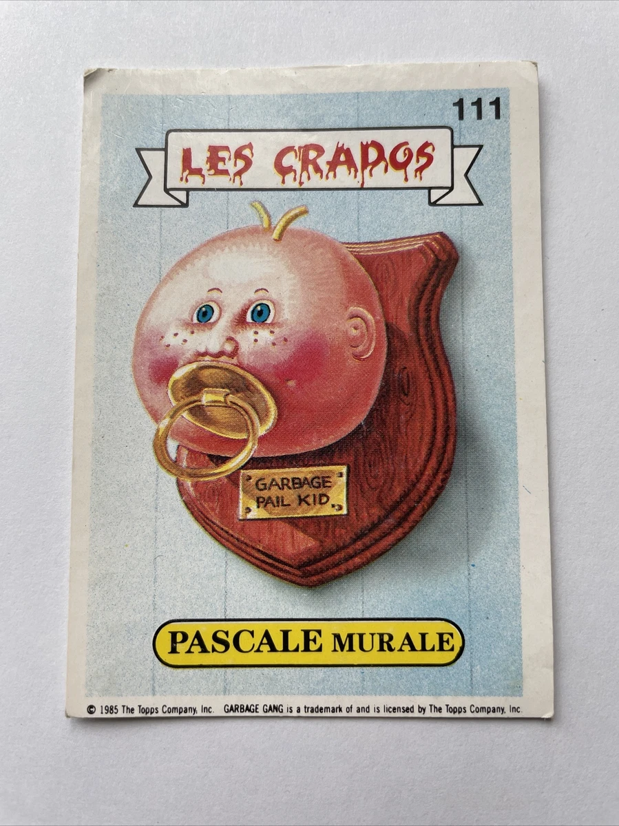 DOS Image LES CRADOS ON RECHERCHE GRAND FRERE Sticker Garbage Pail Kid GPK