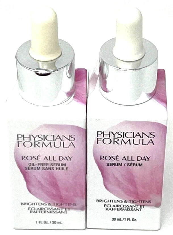 (2) Physicians Formula Rose All Day Oil-Free Serum Sealed 1 fl oz Each PF10565 - Image 2 of 3