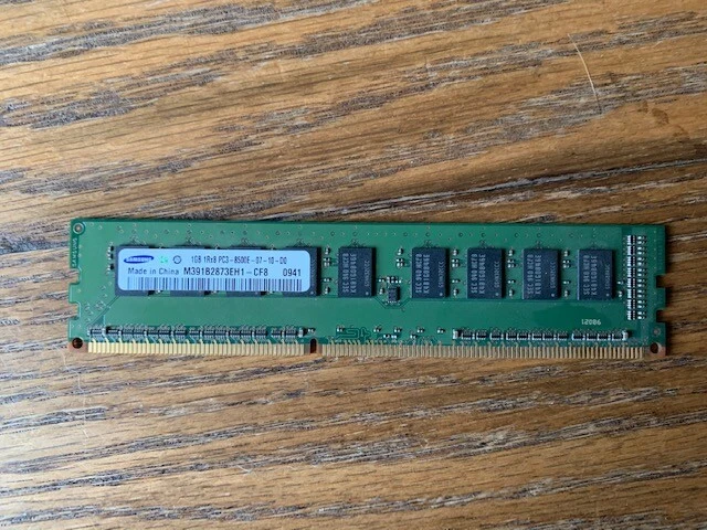 Samsung 2GB (2x1GB)12Rx8 PC3-85500E-07-10-D0 240Pin Desktop Memory RAM DIMM - Image 3 of 3