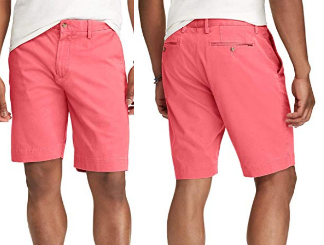 Мужские эластичные шорты классического кроя Polo Ralph Lauren 75 долларов красный цвет Nantucket 38 11590₽