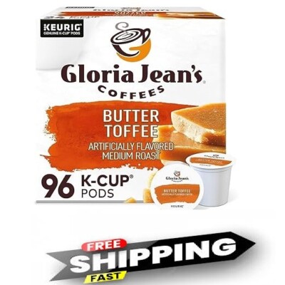 Keurig Gloria Jeans Butter Toffee Coffee K-cups 96 Count  