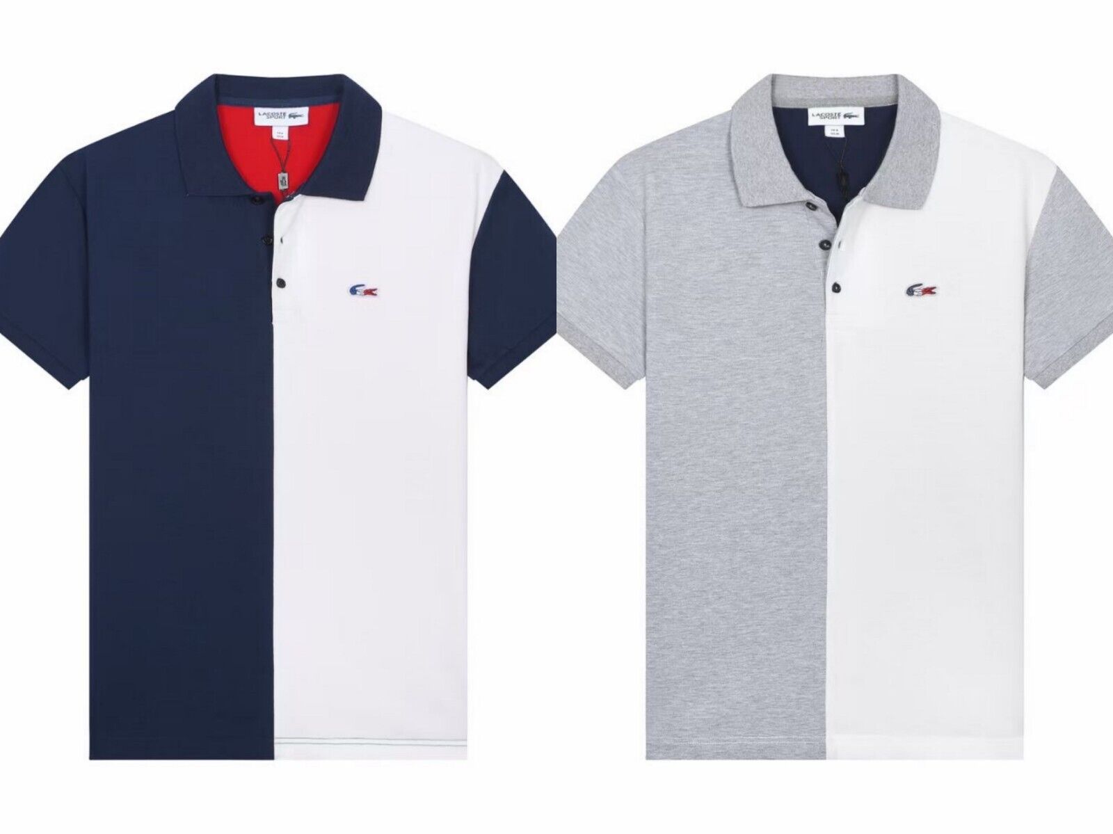 Men's Lacoste Mesh Short Sleeve Polo Shirt Slim Fit Button-Down, M-2XL