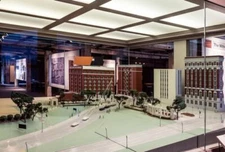 8" x 10" Photo Exhibit showing a mock-up of Dealey Plaza and the Texas School