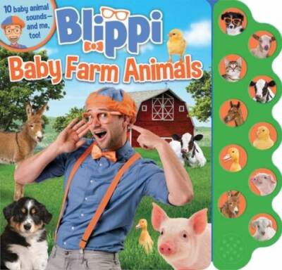 #ad #ad Blippi: Baby Farm Animals 10 Button Sound Books Board book GOOD $4.24