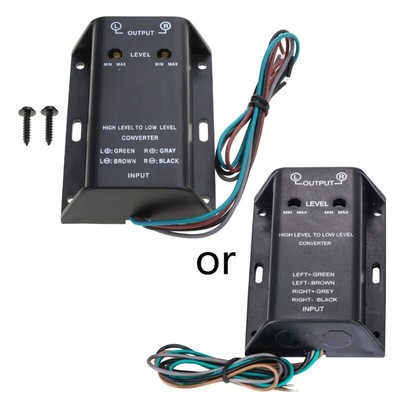 High To Low Level Output RCA Speaker Adapter Speaker Level Converter Cable