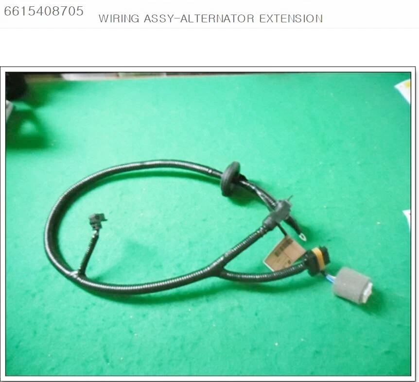 Подлинный генератор переменного тока 75A + проводка для Ssangyong REXTON, ISTANA MB 100 #6621545402 + - Изображение 3 из 4