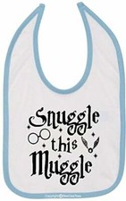 Snug This Mug Funny Baby Bib Multi Color Trim Wizard Infant Bib