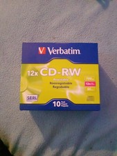 New Verbatim 12x Cd-rw Rewritable