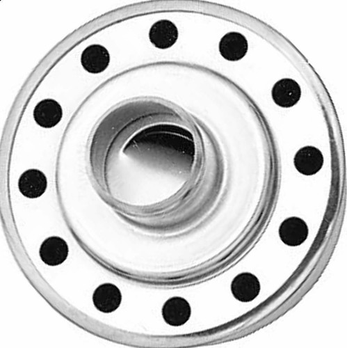 Cubierta de válvula empuje de acero cromado 1" cuello Chevy 327 350 383 SBC BBC - Imagen 2 de 2