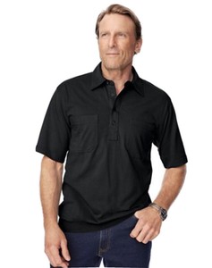 3x black polo shirt