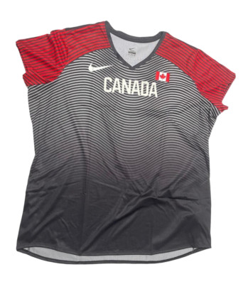 Nike Pro Elite 2016 Rio Olympics Canada Track Jersey 801403-010 Womens Size 3XL