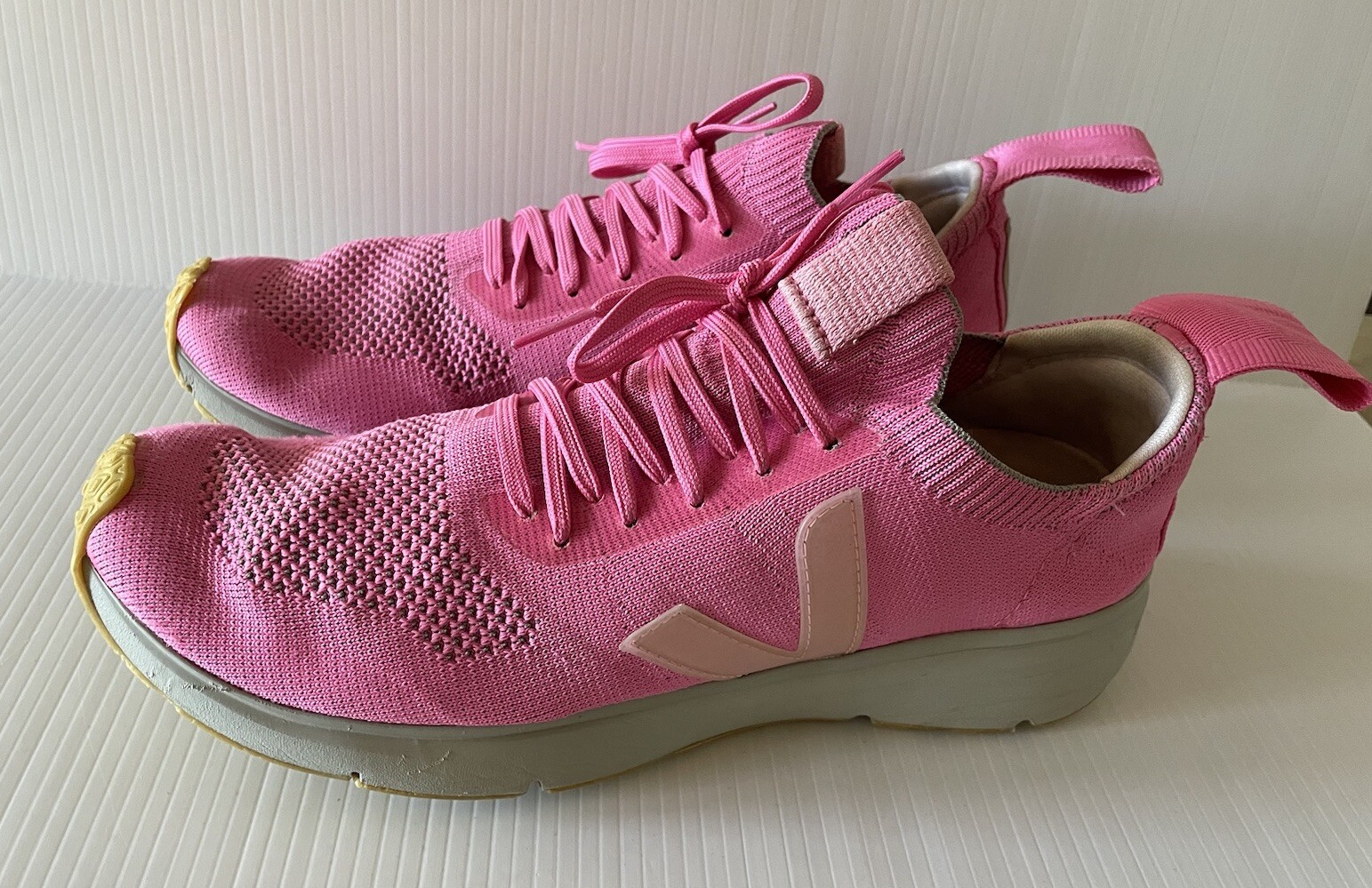 Rick Owens x VEJA SOCK RUNNER Sneakers Shoes Pink Athletic Lace Up
