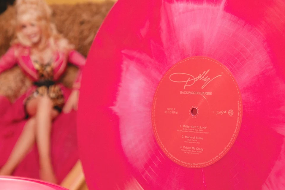 DOLLY PARTON BACKWOODS BARBIE VINYL NEW! LIMITED PINK LP! BETTER GET TO LIVIN - Image 4 of 4