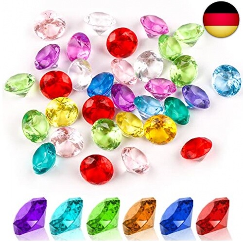 Acryl Diamonds Bunt 110 StüCke 20Mm Transparent Kristalle Diamanten Deko Steine-image
