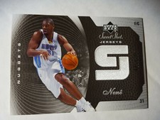 2005-06 Upper Deck Sweet Shot Jerseys /125 Nene Denver Nuggets Basketball Card
