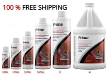 Seachem PRIME AQUARIUM Water Conditioner FISH TANK DECHLORINATOR Ammonia Remover