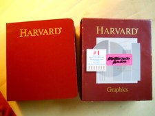 Harvard Graphics 2.1 full disk set 80s vintage IBM software manual binder AS-IS 
