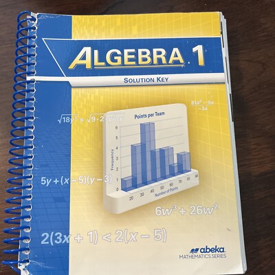 abeka algebra 1 solution key | eBay