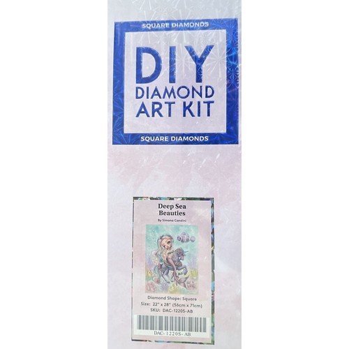 Out of Stock Diamond Art Club Kit Deep Sea Beauties - Stunning Mermaid NIB - Picture 7 of 11