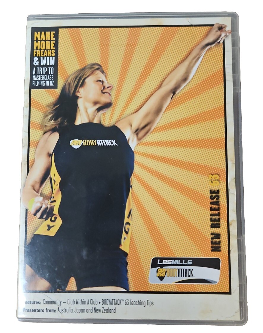 Les Mills BODYATTACK 63 DVD, CD, Notes body attack | eBay Les Mills BODYATTACK 63 DVD, CD, Notes body attack | eBay