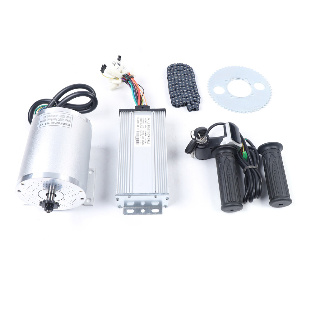 2000W 48V DC Electric Brushless Motor Kit For Electric Scooter E-Bike Go-Cart