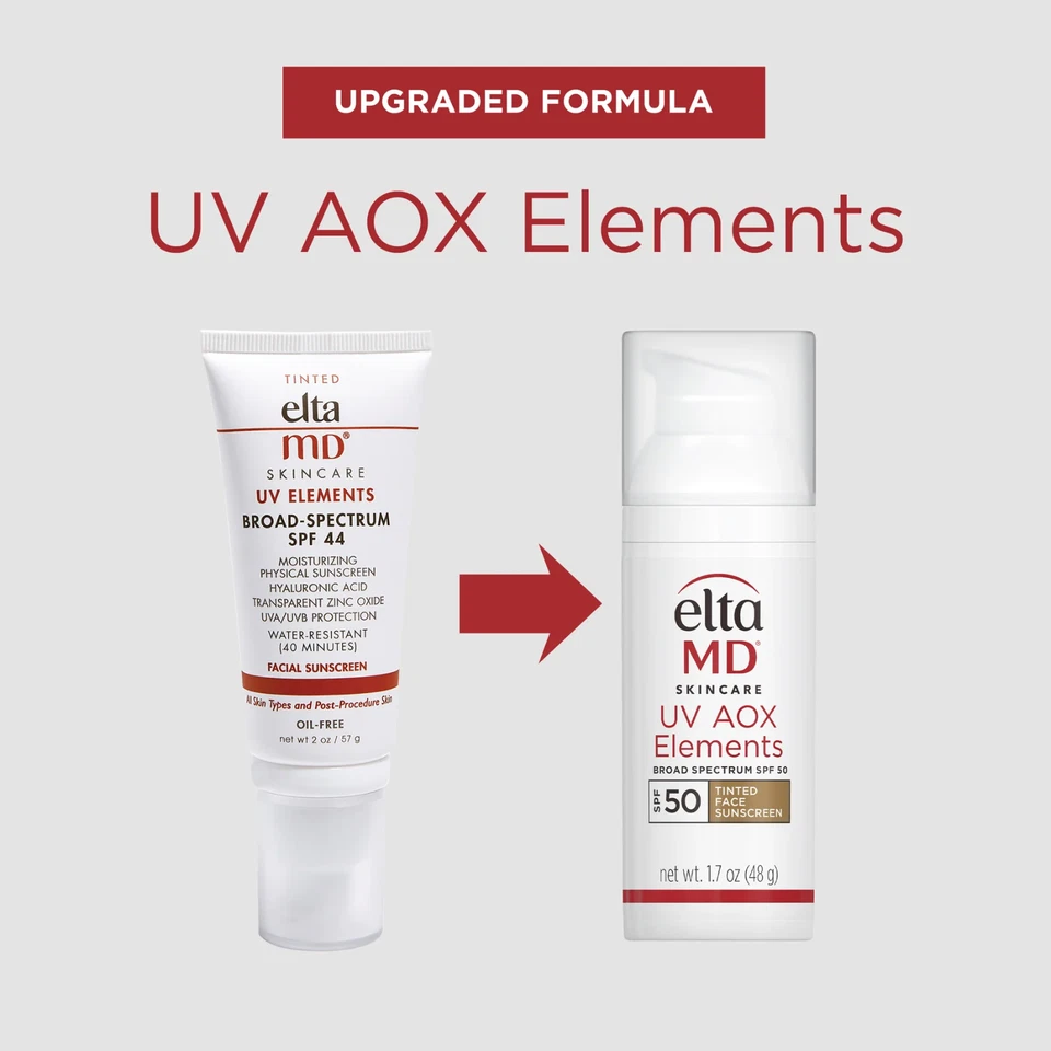 Elta MD UV AOX Elements Broad Spectrum SPF 50 Tinted 1.7oz EXP 06/26 NEW IN BOX - Image 2 of 4