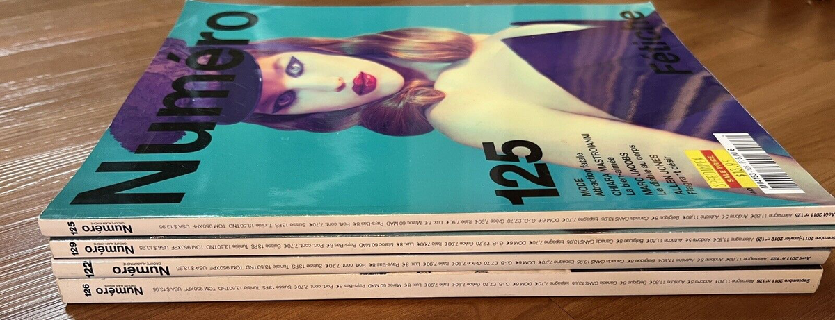 4 Numero Fashion Magazines 2011 issues 122 125 126 129 Lot | eBay