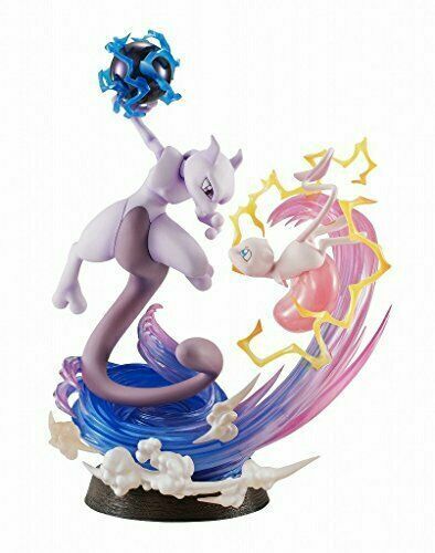 G.E.M.EX Series Pokemon Mew and Mewtwo PVC Painted Figure MegaHouse from Japan - Picture 1 of 6