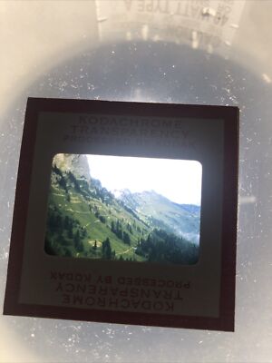 Vintage 1950 s Rochers De Naye Switzerland Landscape Kodak Kodachrome Slide