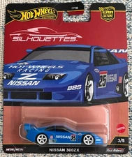 HOT WHEELS PREMIUM CAR CULTURE SILHOUETTES NISSAN 400ZX Blue