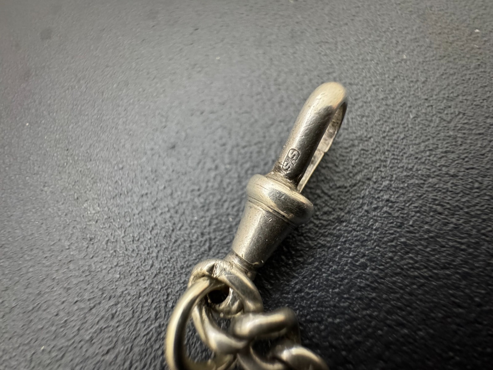 Antique Solid Silver Hallmarked Heavy 45gr Single… - image 4