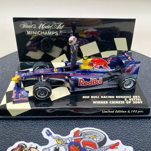 MINICHAMPS 1/43 Red Bull Renault RB5 Sebastian Vettel GP di Cina 2009 400090115 - Foto 3 di 13