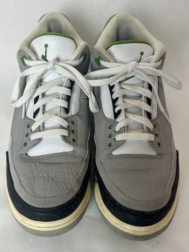 Nike Air Jordan 3 Retro Clorofila 2018 Talla 9.5 Modelo 136064-006 - Muy Bueno - Imagen 9 de 24