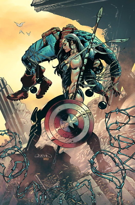 #ad Power Princes 11x17 Captain America POSTER Marvel Comics art Wonder Woman MCU $14.99