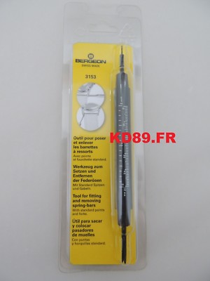 GENUINE Bracelet spring bar tool BERGEON 3153 SWISS MADE