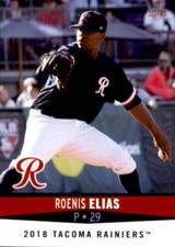 2018 Tacoma Rainiers Choice #8 Roenis Elias Austin Texas TX Baseball Card