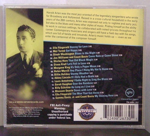Get Happy: The Harold Arlen Centennial Celebration by Various Artists (CD,...NEW - Picture 2 of 2