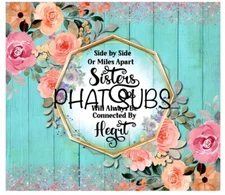 20oz Sublimation Tumbler Wrap Sisters Ready To Press Heat Transfer
