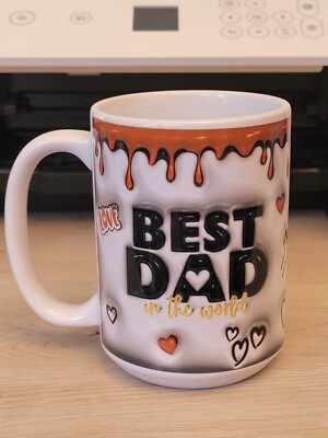 15oz Ceramic Coffee Mug With Handle (Best Dad In The World)