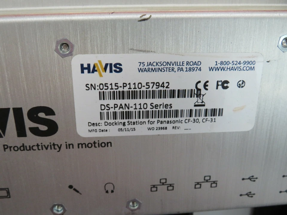HAVIS DS-PAN-110 SERIES MOBILE DOCKING STATION CF30 CF31 - Image 3 of 3