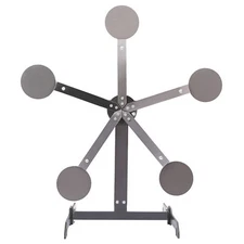 8" inch Portable Paddles Star Reactive Shooting Target Q235 Steel, No Welding