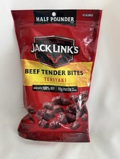 Jack Link's Beef Tender Bites, Teriyaki,  Pounder Bag - New In Sealed Package.