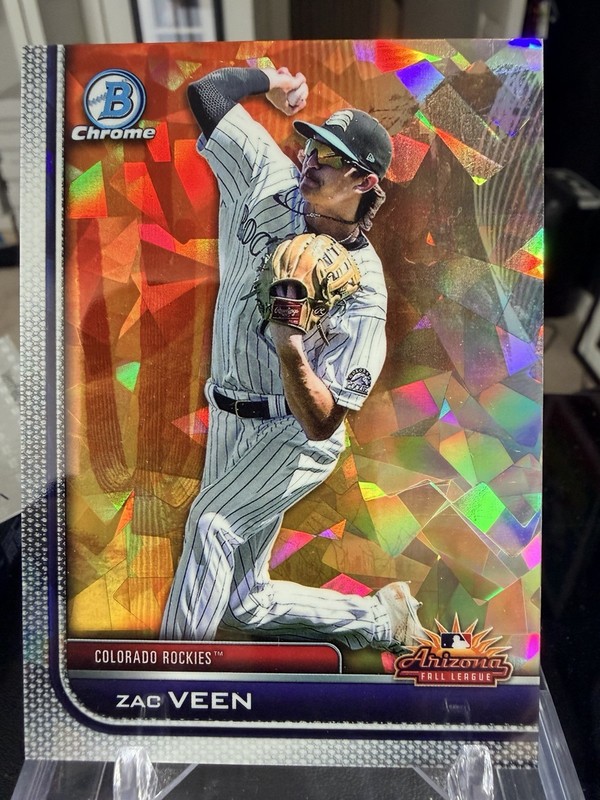 2023 Bowman Chrome Zac Veen ROOKIE AFLS-5 Atomic Refractor /150 Colorado Rockies