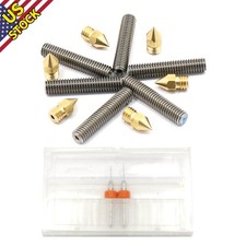 3D Printer Extruder Brass Head Nozzle M6 Throat Tube  Drills Accessory Parts H