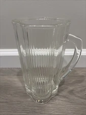 Waring Blender Clover Leaf Glass Jar 40 oz 5 Cup Ribbed Wagon Wheel Pitcher