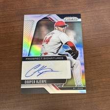 2025 PANINI PRIZM COOPER HJERPE PROSPECT SIGNATURES SILVER PRIZM AUTO #PS-CH