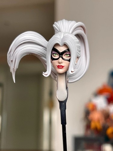 1/12 Painted Comics Black Cat Head Sculpt Fit 6'' ML Action Figure - Picture 9 of 9