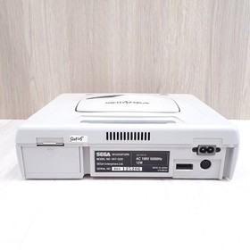 Sega Saturn White console with Fighter Stick X & Street Fighter Zero 2 Games JPN