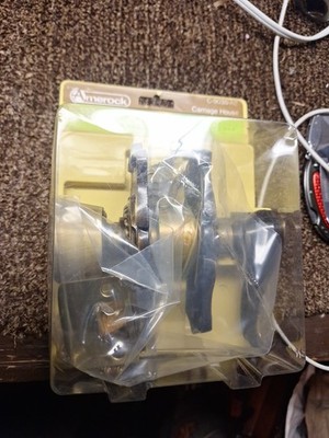 New Amerock Carriage House Brass Keyed Doorknob Entry Lock Set Antique, NOS