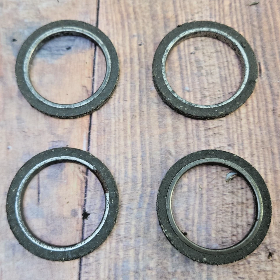 4x Juntas de brida de escape redondas Fel-Pro 23577 para Toyota Tercel Starlet Corolla Foto 4 de 4